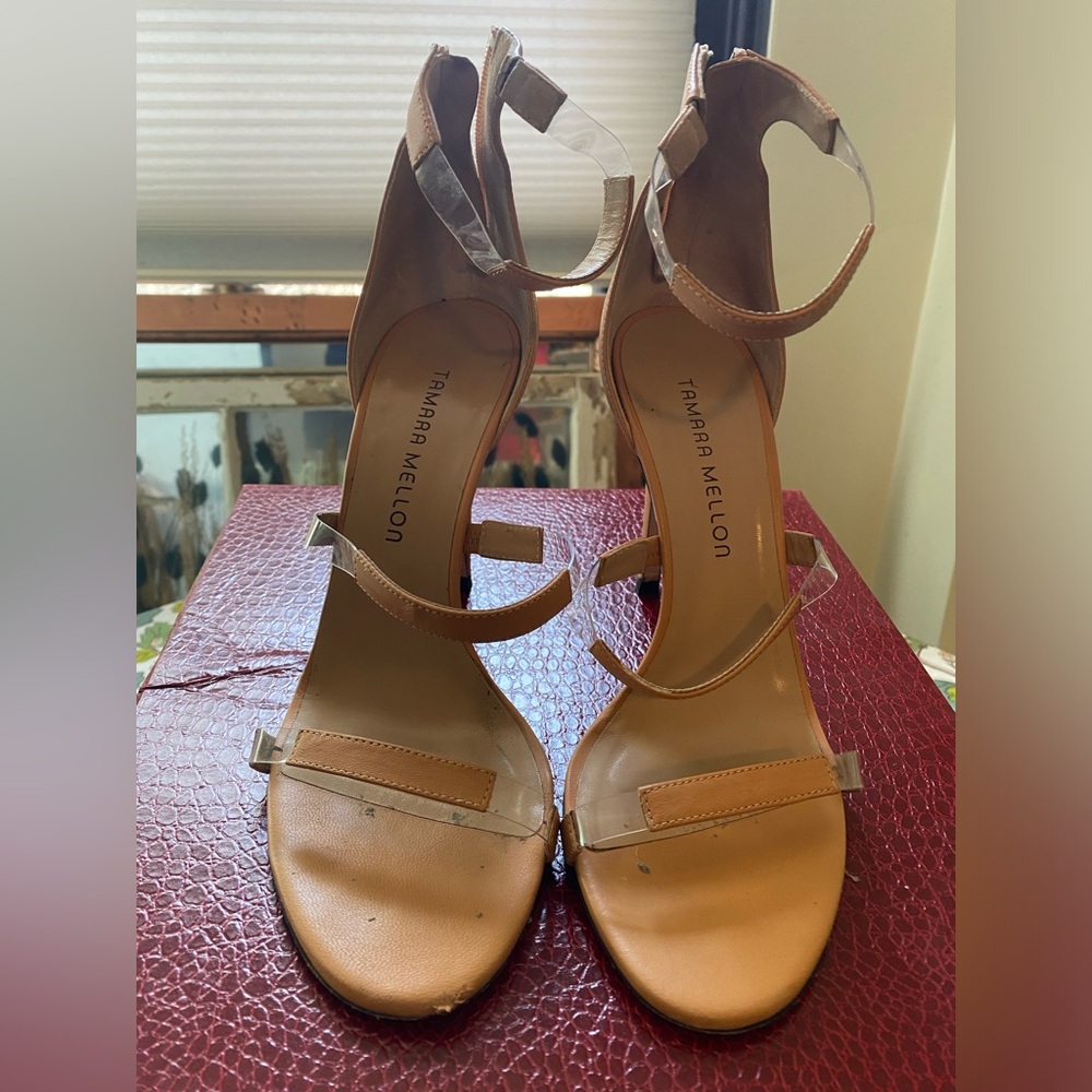 Tamara Mellon Nude Frontline Heels